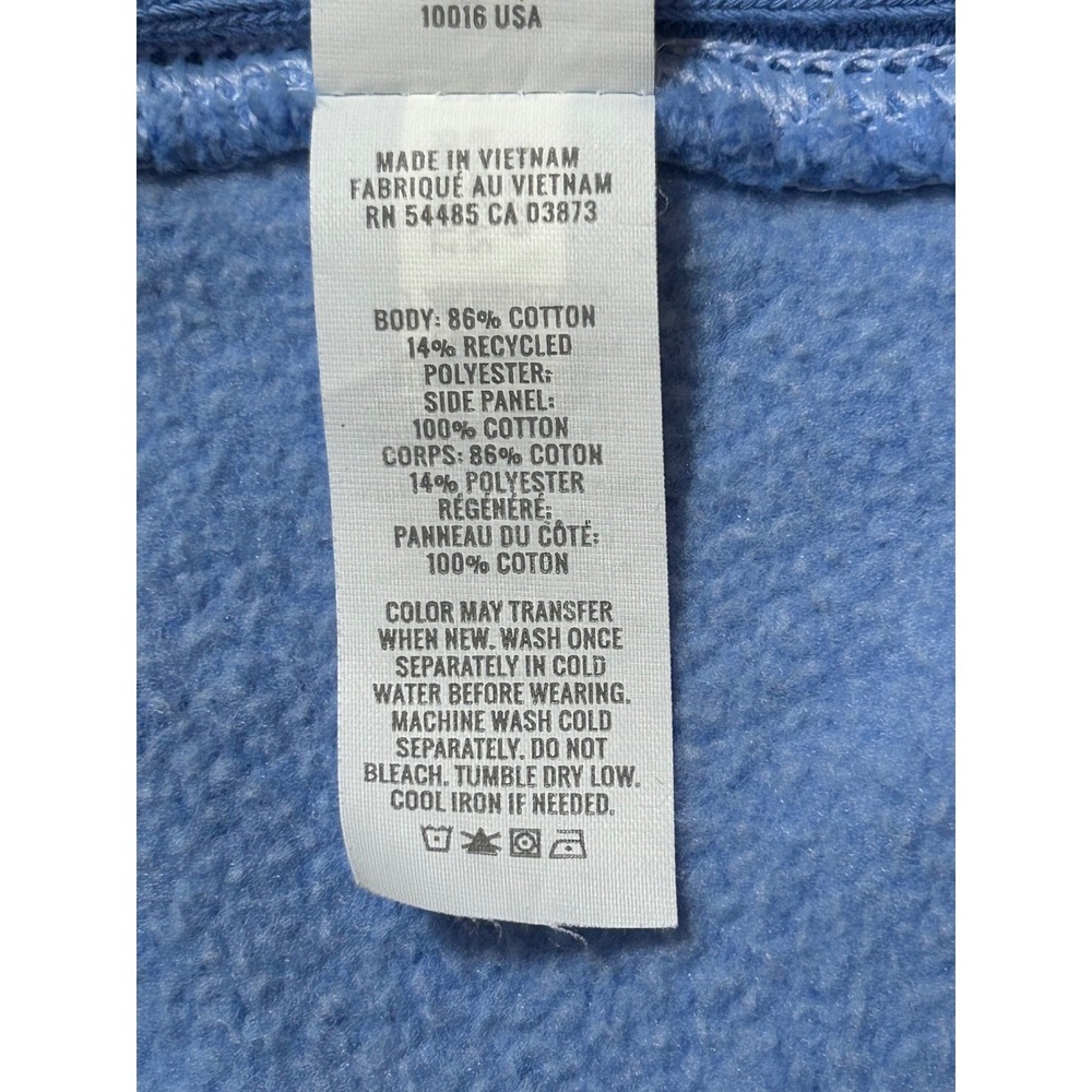 Aerie Womens L Blue Oversized Crewneck Sweatshirt Ribbed Side Panels Slit - Picture 6 of 13